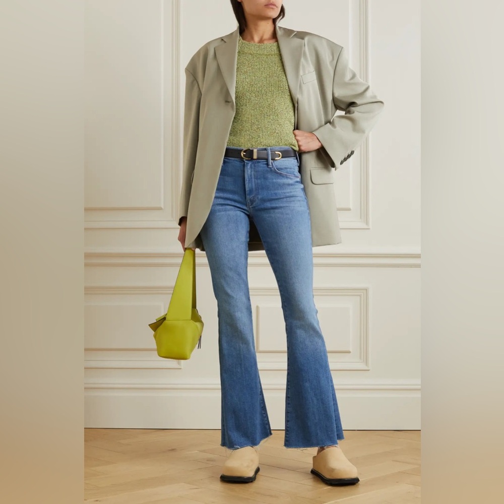 Mother Jeans Denim The Weekender Fray Mid-Rise Flare Jean- A Groovy Kind Of Love
